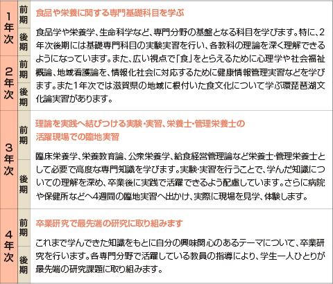 4年間の学習フロー